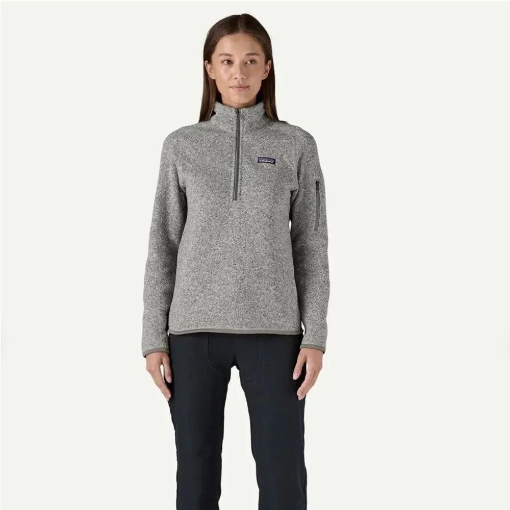 Patagonia Women's Better Sweater® 1/4-Zip Fleece Pullover Size M in Oatmeal